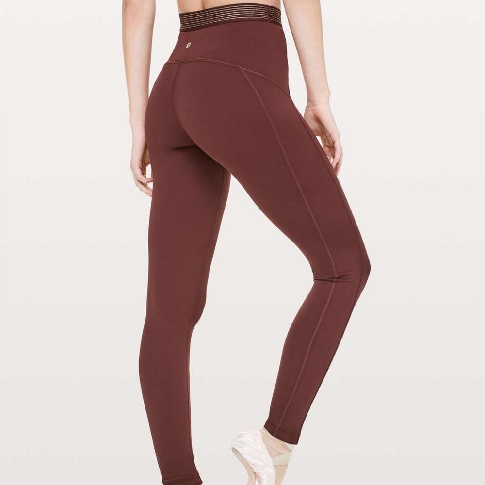 Lululemon Principal Dancer Golden Lining Tight *28"